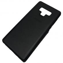Луксозен кожен гръб за Samsung Galaxy Note 9 - черен