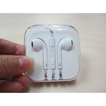 Оригинални стерео слушалки Handsfree за iPhone 5 / 5S / 5C - Бели