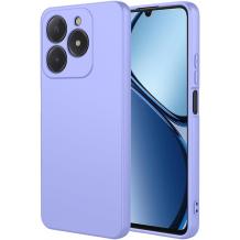 Силиконов калъф / кейс / Nano TPU за Realme Note 60 / Realme C63 - лилав гръб със защита за камерата