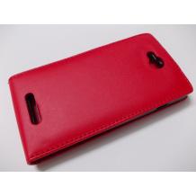 Кожен калъф Flip тефтер за Sony Xperia C S39h - червен