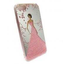 Луксозен гръб за Apple iPhone 6 / iPhone 6S - Princess / розов