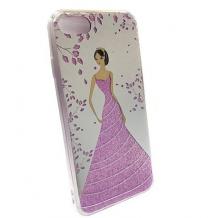 Луксозен гръб за Apple iPhone 7 - Princess / лилав