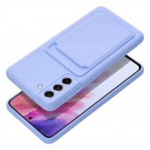 Луксозен силиконов калъф / гръб / кейс TPU за Samsung A54 5G - светло лилав кейс със защита за камерата и слот за карта