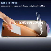 Удароустойчив Hydrogel HD протектор / Nano Flexible Screen Protector с лепило по цялата повърхност за Honor Magic 8 Pro / Magic8 Pro