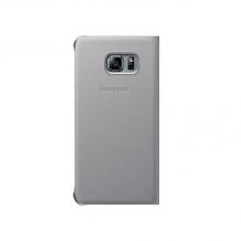 Оригинален калъф S View Cover EF-CG928P за Samsung Galaxy S6 Edge+ G928 / S6 Edge Plus - сребрист