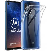 Силиконов калъф / гръб / TPU за Motorola One Action - прозрачен