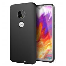 Силиконов калъф / гръб / TPU за Motorola Moto G7 Play - черен / мат