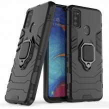 Силиконов гръб TPU Hybrid Shockproof Hybrid Case за Samsung Galaxy M21 - червен