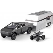 Метален джип Tesla Cybertruck със Каравана