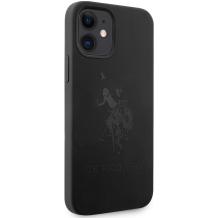 Оригинален силиконов гръб U.S. POLO ASSN. за Apple iPhone 12 Pro Max 6.7" - черен