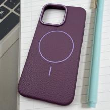 Луксозен гръб / кейс / Syndee Case с безжично зареждане MagSafe за Samsung Galaxy A56 5G - лилав
