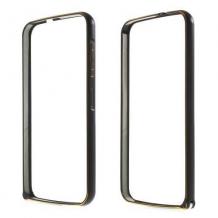 Метален бъмпер / Bumper за Samsung Galaxy Note Edge N915 - черен