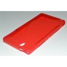 Силиконов калъф ТПУ S-Line за Sony Xperia Z L36h Yuga - червен