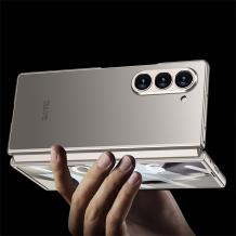 Луксозен гръб / кейс / Elegant Case за Samsung Galaxy Z Fold 7 - сив титаниум