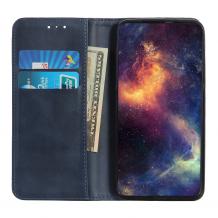 Луксозен кожен калъф Flip тефтер Magnetic Book със стойка за Xiaomi Redmi 17 - тъмносин