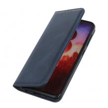 Луксозен кожен калъф Flip тефтер Magnetic Book със стойка за Xiaomi Redmi 17 - тъмносин