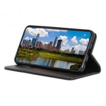 Луксозен кожен калъф Flip тефтер Magnetic Book със стойка за Xiaomi Redmi 17 - черен