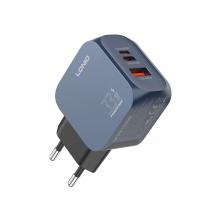 Зарядно устройство LDNIO Q5 GaN 33W с USB-C USB-A и USB Type-C към USB Type-C кабел