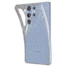 Луксозен силиконов калъф / кейс / Crystal Case TPU за Samsung Galaxy S25 Ultra - прозрачен / брокат