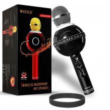 Караоке микрофон с вградена колона WSTER WS-878 / Bluetooth Wireless Microphone Hifi Speaker WSTER WS-878 - черен