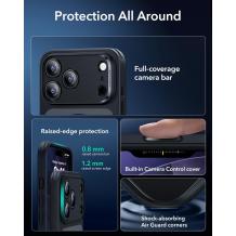 Оригинален гръб / Case Anti-Shock ESR Magsafe iPhone 17 Pro Camera Control MagSafe Compatible Military-Grade Protection Frosted Black