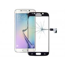 3D full cover Tempered glass screen protector Samsung Galaxy S6 Edge / Извит стъклен скрийн протектор за Samsung Galaxy S6 Edge G925 - черен