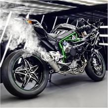 Мотор Kawasaki Ninja H2R 1:6 с пушек
