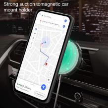 Удароустойчив гръб TPU кейс Slide Camera Case Magnetic Finger Ring Car Holder за Samsung Galaxy A34 - черен