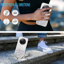 Силиконов калъф / гръб / Brillant Clear Case за Xiaomi Redmi A3 - прозрачен / блестящи стружки
