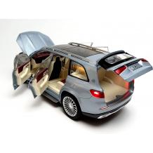 Метален джип Mercedes Maybach GLS 600 1/24 с отварящи се врати преден и заден капак звук и светлина