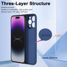 Силиконов калъф / кейс / Nano TPU за Honor 200 - тъмно син гръб със защита за камерата