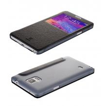 Луксозен калъф Flip тефтер S-View BASEUS PRIMARY CASE за Samsung Galaxy Note 4 N910 / Samsung Note 4 - черен