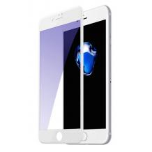 3D full cover Tempered Glass Screen Protector Baseus Anti-blue light Apple iPhone 7 Plus / iPhone 8 Plus / Извит стъклен скрийн протектор Baseus Anti-blue light за Apple iPhone 7 Plus / iPhone 8 Plus - бял