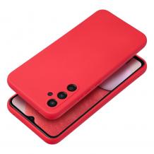 Луксозен силиконов калъф / гръб / TPU кейс за Samsung A54 5G - червен със защита за камерата
