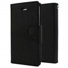 Кожен калъф Flip тефтер Mercury GOOSPERY Fancy Diary със стойка за Samsung Galaxy A70 - черен