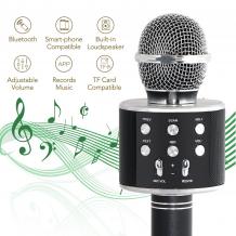 Микрофон / Bluetooth Wireless Microphone Hifi Speaker WS-858 - черен