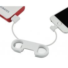 Универсален Micro USB кабел / Universal Micro USB Cable & Bottle Opener - бял