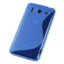 Силиконов калъф / гръб / TPU S-Line за Huawei U8951 Ascend G510 - тъмно син
