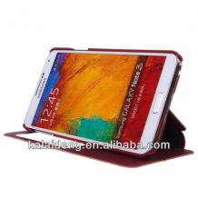 Луксозен кожен калъф S-View DRESS Kalaideng за Samsung Galaxy Note 3 N9000 / Samsung Note III N9005 - червен / със стойка