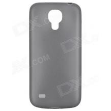 Ултра тънък силиконов калъф / гръб / TPU за Samsung Galaxy S4 Mini I9190 / I9192 / I9195 - черен / мат