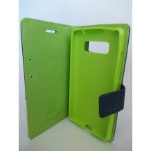 Кожен калъф Flip тефтер Mr.Coo със стойка за HTC Desire 600 / 606W - тъмно син и зелено