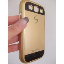 Луксозен заден предпазен твърд гръб / капак / за Samsung Galaxy S3 I9300 / Samsung SIII I9300 - златист
