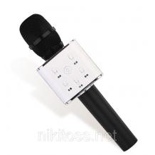 Караоке микрофон с вградени стерео високоговорители / Bluetooth Wireless Microphone Hifi Speaker Q7 - черен