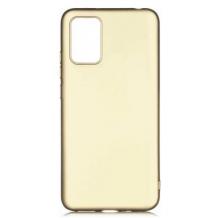 Силиконов калъф / гръб / TPU за Samsung Galaxy A03s - златист / мат