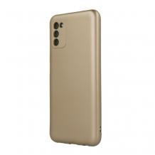 Силиконов калъф / гръб / TPU кейс Metallic Cover за Samsung Galaxy A13 4G - златист