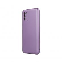 Силиконов калъф / гръб / TPU кейс Metallic Cover за Samsung Galaxy A22 4G - лилав