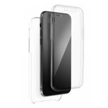 Tвърд гръб / кейс / 360° със силиконова част за Samsung Galaxy A52 / A52S 5G - прозрачен
