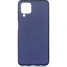 Силиконов калъф / гръб / TPU кейс за Samsung Galaxy A22 4G - тъмно син / мат
