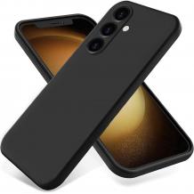 Силиконов калъф / кейс / за Samsung Galaxy A25 5G - черен гръб със защита за камерата