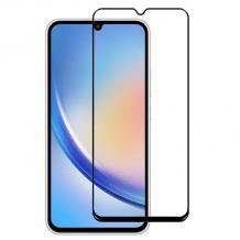 5D full cover Tempered glass Full Glue screen protector Samsung Galaxy A26 5G / Извит стъклен скрийн протектор с лепило от вътрешната страна за Samsung Galaxy A26 5G - черен кант